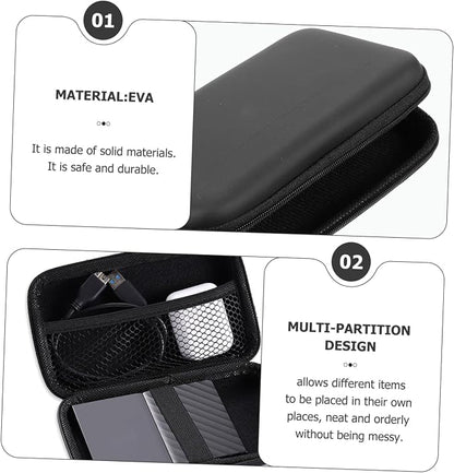 OSALADI 2Pcs Travel Cable Organizer Bags Multi-Partition Electronic Organizer Case for Chargers USB Cables Power Banks Small Accessories Storage