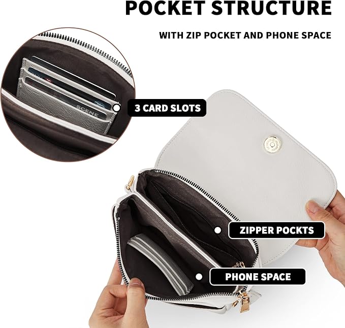 CHOLISS Small Crossbody Bags for Women, Vegan Leather Cell Phone Purse, Mini Travel Purse with Adjustable Strap Womens Gifts