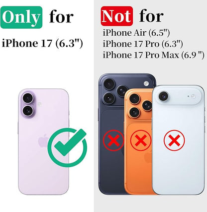 Cozycase TOP Waterproof Case for iPhone 17 - Military Heavy Duty 360 Shockproof Full Body with Screen Camera Protector Double IP68 Water Dust Drop Proof Hard Rugged Tough Bumper Front Back Slim Cover