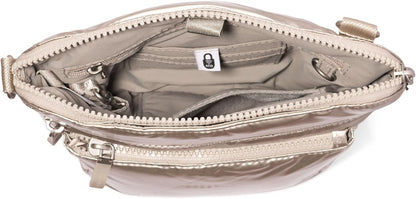 Baggallini Modern Pocket Crossbody Bag for Women, 8.5"x8.5" Handbag Purse with RFID, Lightweight Water-Resistant