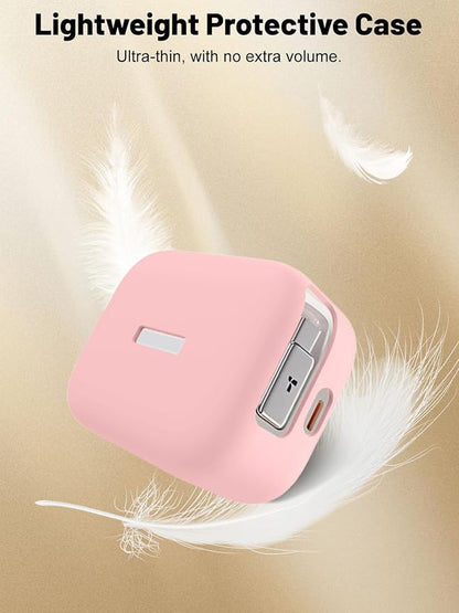 Silicone Protective Case for TORRAS FlexLine 67W Charger, Full-Body Protective Cover with Precise Cutouts, Shockproof Dustproof Charging Block Protector Sleeve & Scratch-Resistant Sleeve (Pink)