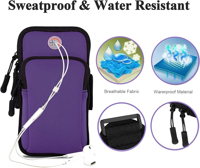 Phone Armband for iPhone Running Armband Cell Phone Holder iPhone 17 16 16e 15 14 13 12 11 Pro Max Xs Xr X 8 Plus Mini,Galaxy S26 S25 S24 S23 S20 Note Sports Exercise Workout Arm Band Sleeve