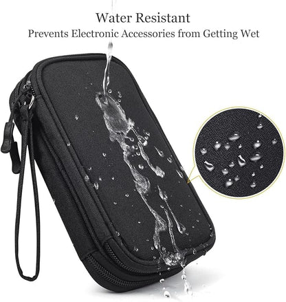 CAOODKDK Electronics Accessories Organizer Pouch Bag, Travel Universal Organizer for Cable, Charger, Phone, SD Card, Business Travel Gadget Bag
