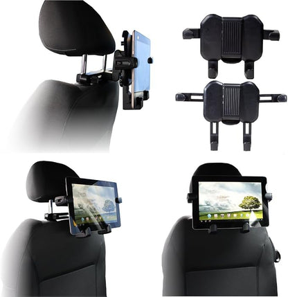 Navitech portable DVD player / Netbooks / Notebooks / Tablet pc & Laptop in Car Headrest / Back Seat Black Expandable Firm Grip Mount Cradle Compatible With Dell Inspiron 15, Dell Studio 15, Dell Adamo Admire Onyx, Dell Precision M2400 (WM2403), Dell L...