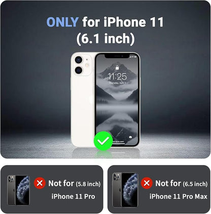 jaroco Magnetic for iPhone 11 Case, [Compatible with MagSafe][Military Grade Drop Protection][Heavy Duty Protection][Non-Slip][Shockproof] 2-Layer Durable Bumper Phone Case 6.1''-Gray