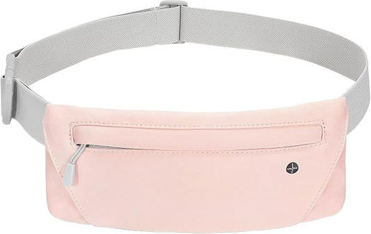 WHIPPY Slim Running Belt Fanny Pack for Women Men Elastic Runners Belt Waist Pouch Chest Bag Phone Holder Waist Pack for Running Hiking