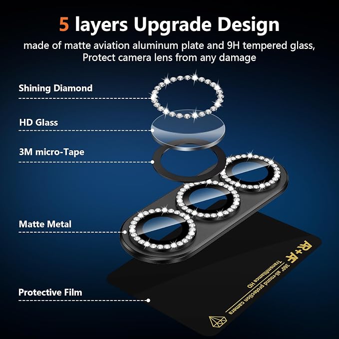 for Samsung Galaxy S26 Plus Camera Lens Protector, Electroplated Matte Back with 9H Tempered Glass Lens Protector, [Strong Adsorption] [Case-Friendly] Metal Ring HD Lens Cover, Black Diamond