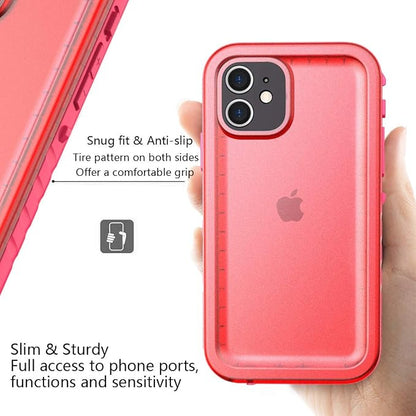 Cozycase Compatible with Waterproof iPhone 11 case, Built-in Screen Protector, Full-Body Rugged Bumper Sealed Case Cover, Shockproof Dustproof Waterproof Case for iPhone 11 6.1 inch (Pink)