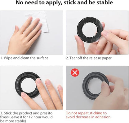 Nillkin Magsafe Wall Mount Magnetic Shower Phone Holder Waterproof, 2 Pack SnapHold Magnetic Sticker for iPhone 16 15 14 Series, Gym Magnetic Phone Holder, Magsafe Mount for Bathroom - Leather Version
