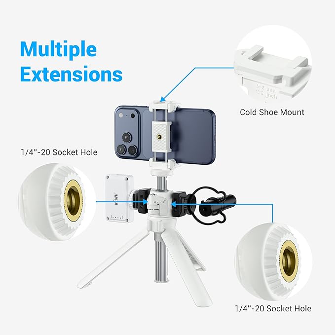 JJC 2 in 1 Extendable Mini Vlogging Tripod & Selfie Stick for Sony ZV-E10 II ZVE10 ZV-1F ZV1F ZV-1 II ZV1 RX100 VII A6100 A6400, Canon PowerShot V1 SX740 HS G7X Mark III II EOS R100 R50 R10 & More