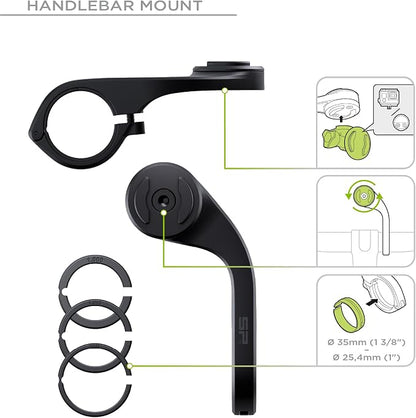 SP CONNECT Road Bike Bundle | SPC+ | Compatible with Samsung S24 FE | Bike Phone Mount | Bicycle Accessories and Bike Phone Holder | Cell Phone Holder Black