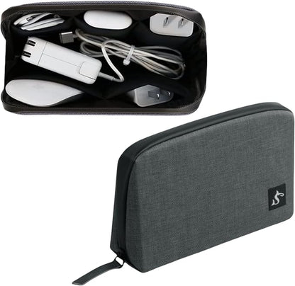 simtoper Electronic Organizer Travel Case – Waterproof Cable Bag for Cord, Charger, Hard Disk, Power Bank – Small Tech Storage for Travel, Backpack, Business Trip, Airplane