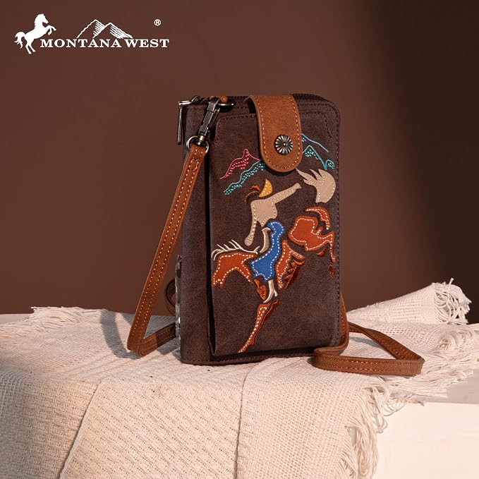 Montana West Small Crossbody Bags for Women Western Handbag with Cash Slots