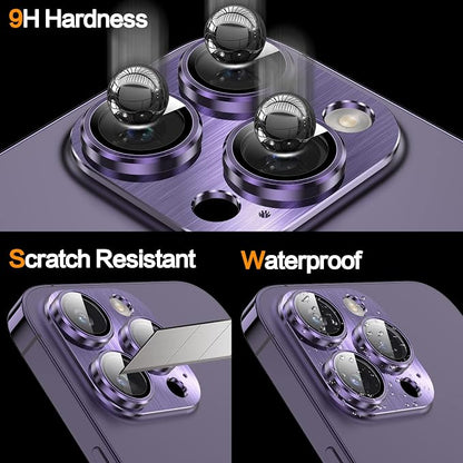 YWXTW Tempered Glass Camera Lens Protector for iPhone 14 Pro Max, 3D Full Coverage Protection, Night Circle Technology, Stronger Adsorption