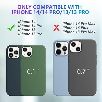 BOPPS Battery Case for iPhone 13/13 Pro/14/14 Pro【Support Carplay 】，Ultra Powerful 7000mAh Portable Rechargeable Protective Extended Charger Cover for iPhone 13，13 pro，14，14 pro Charging case,Black