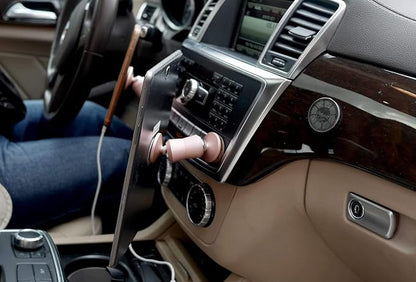 The Original Dual Magnetic Movable Phone Holder and Tablet Mount (Silver)