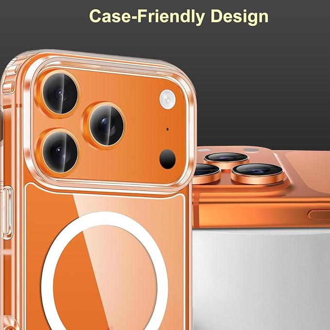 2 Pack Camera Lens Protector for iPhone 17 Pro/17 Pro Max, [AR+AF Coating] HD Clear Tempered Glass Lens Cover, 9H Hardness, Scratch Resistant, Anti-Fingerprint, Easy Installation