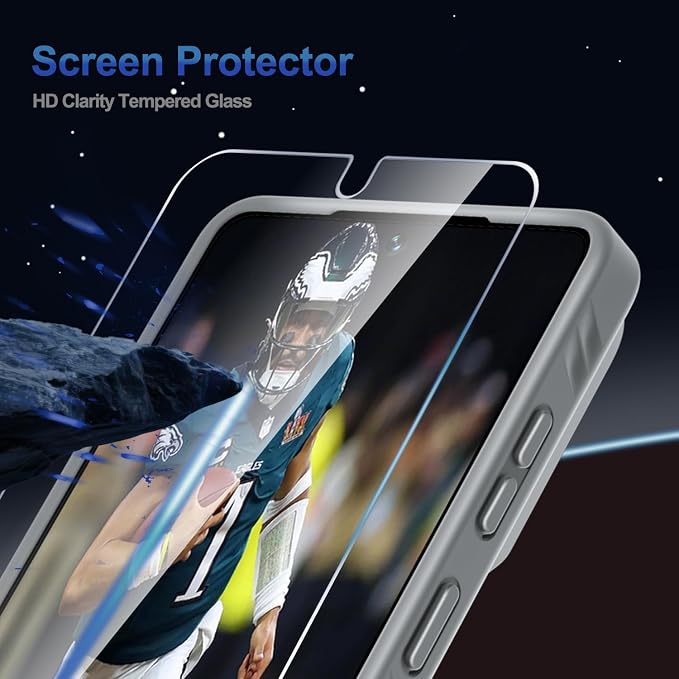 RMOCR for Samsung Galaxy S26 Ultra Case with Screen Protector+Lanyard Wrist Strap,Magnetic Translucent Matte Rugged Slim Phone Cover Built in Invisible Kickstand [Fit for MagSafe],2026 Grey