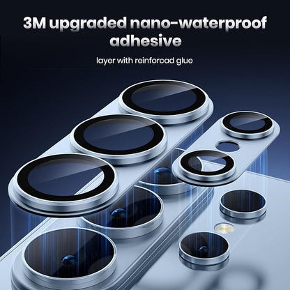 for Samsung Galaxy S26 Ultra Camera Lens Protector - Matte Titanium Alloy [Military Grade Shatterproof] [Strong Adsorption] Glass Camera Screen Protector for S26 Ultra, Blue