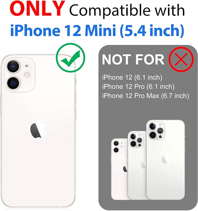 SPORTLINK for iPhone 12 Mini Waterproof Case, Full Body Shockproof Dustproof Phone Screen Protector Rugged Cases for iPhone 12 Mini 5.4 Inches Blue