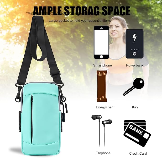 Phone Holder for Running Cell Phone Purse Crossbody Bags for Women Men Kids,iPhone 11 12 13 14 15 16e 16 17 Pro Max Xs Xr X 7 8 Plus Air SE Mini Galaxy Ultra S26 S25 S24 S23 Note 20 Arm Bands
