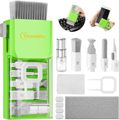 Laptop Screen Keyboard Cleaner Kit, All in 1 Electronics Cleaning Tool for MacBook iPad iPhone Pro Cell Phone, Brush Tool for Tablet, Computer, PC Monitor,TV Camera Lens with Patent, Green
