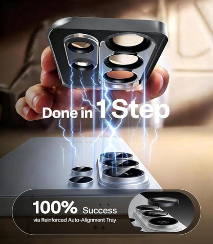TORRAS for Samsung Galaxy S26 Ultra Camera LENs Protector, 1:1 Perfect Fit&HD Clear, [9H+] Military-Grade, Case Friendly, Anti-Scratch, Anti Fingerprint, Easy Installation, Metal Frame, Black