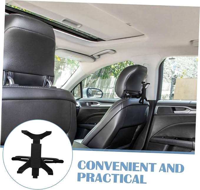 jojofuny Universal Car Holder 7-10.5 Inch Tablet Mount Headrest Tablet Stand Car Phone Bracket for Long Trips