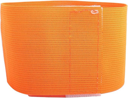 Captain Armband, Outdoor Team Sports Groups Soccer Armbands Adjustable Player Bands Elastic Soccer Captain Armband for Adult Youth School Team Competition Players(Orange)