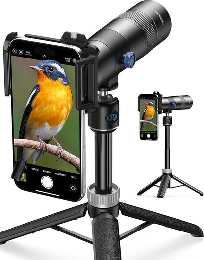 MIAO LAB 30X Telephoto Lens, High Power HD Telephoto Phone Lens with Adjustable Tripod and Universal Phone Clip, Phone Lens Attachment for iPhone 17/16/15/14/13 Series, Android and Most Smartphone