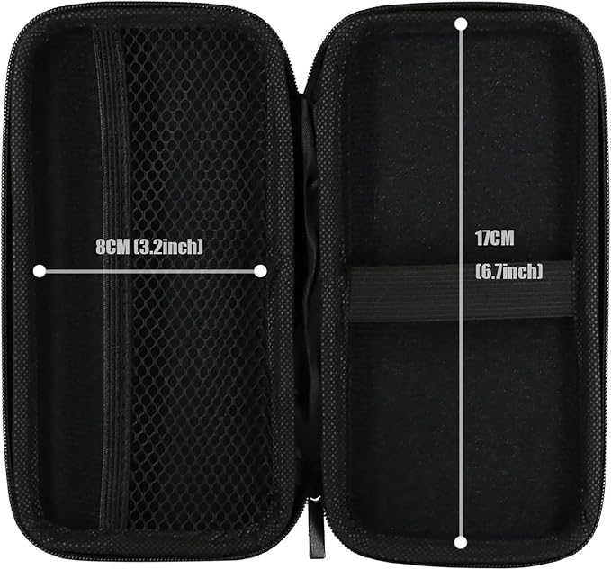 iMangoo Travel Essential Electronics Organizer Pouch Charger Case, Shockproof Dual Zipper Power Bank Cables Tech Accessories Purse, Men & Women Travel Must Have Storage Bag, 6.5x3.2x1 inch Pink