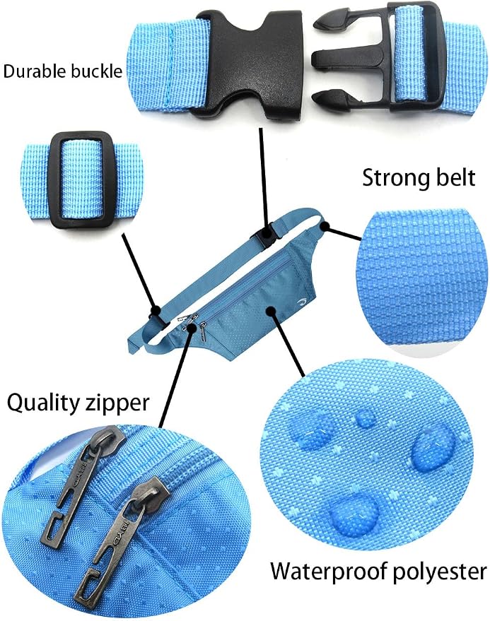 Naoki Outdoor Sports Running & Jogging & Travel Waterproof Utralthin Waist Pack/Bag Runner Belt