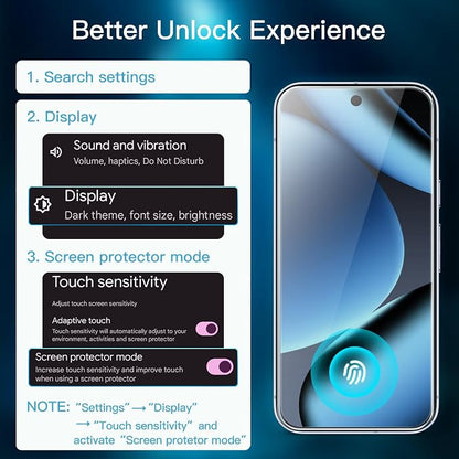 JETech Screen Protector for Google Pixel 10 Pro XL, 2+2 Pack | with Camera Lens Protector, HD Clear Tempered Glass, Anti-Scratch Protection, Easy Installation Tool