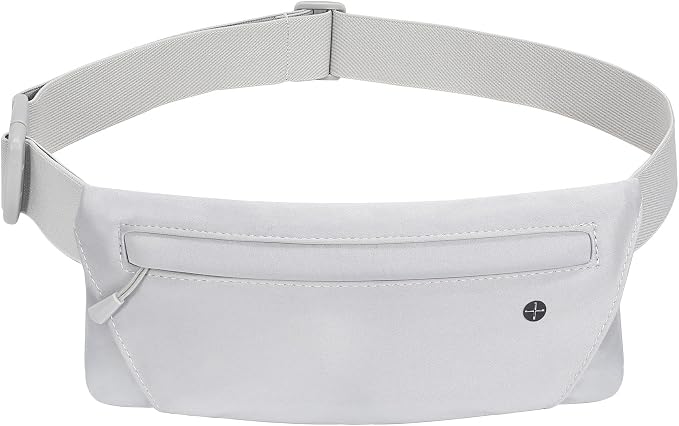 WHIPPY Slim Running Belt Fanny Pack for Women Men Elastic Runners Belt Waist Pouch Chest Bag Phone Holder Waist Pack for Running Hiking