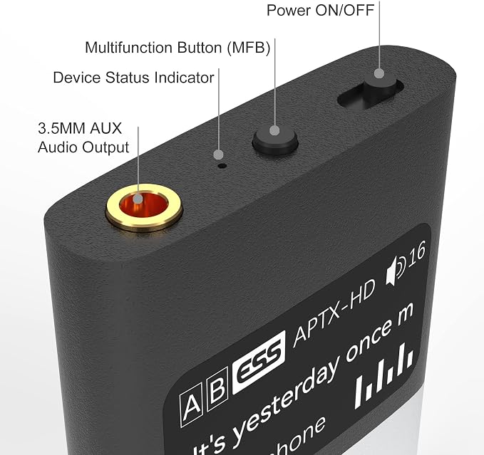 Bluetooth Adapter Receiver for Bose iPod Sounddock and 30 pin Music Docking Station with OLED Display, 3.5mm AUX