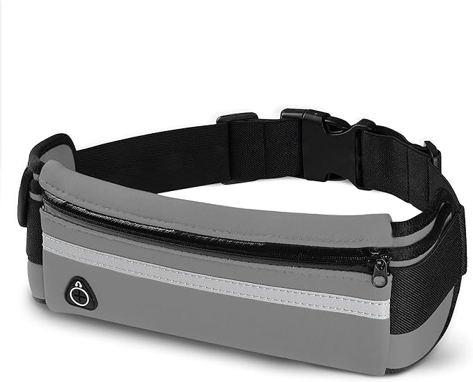 E Tronic Edge Running Belt for Women and Men, Money Belt and Running Fanny Pack, Hiking Fanny Pack, Holder for Cell Phone, Money, and Keys, Adjustable Belt Pouch fits Most Phone and Waist Sizes
