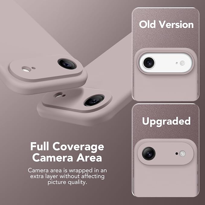 Magnetic for iPhone Air Case, Compatible with MagSafe, [Full Camera Protection][Screen Protector] Silicone Shockproof Protective Phone Case for iPhone 17 Air 6.5", Hazel