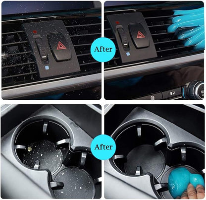 COLORCORAL Car Cleaning Gels 4-Pack,Universal Auto Detailing Tools Car Interior Cleaner Putty, Dust Cleaning Mud for PC Tablet Laptop Keyboard, Camera, Printers, Calculator (4Pack)