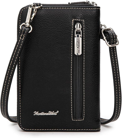 Montana West Small Crossbody Bags for Women Western Handbag with Cash Slots