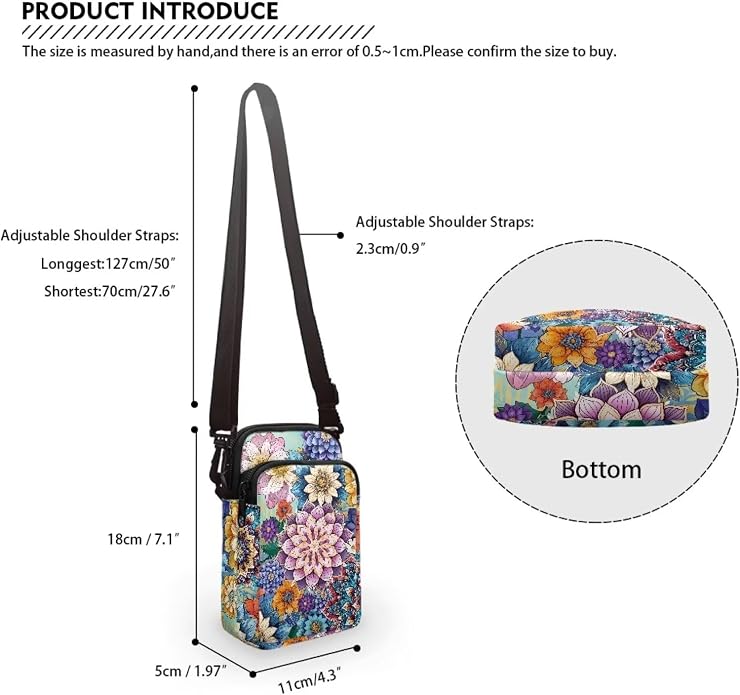 DISNIMO Small Crossbody Bags for Women Trendy Cross Body Cell Phone Shoulder Bags Purses with Adjustable Strap