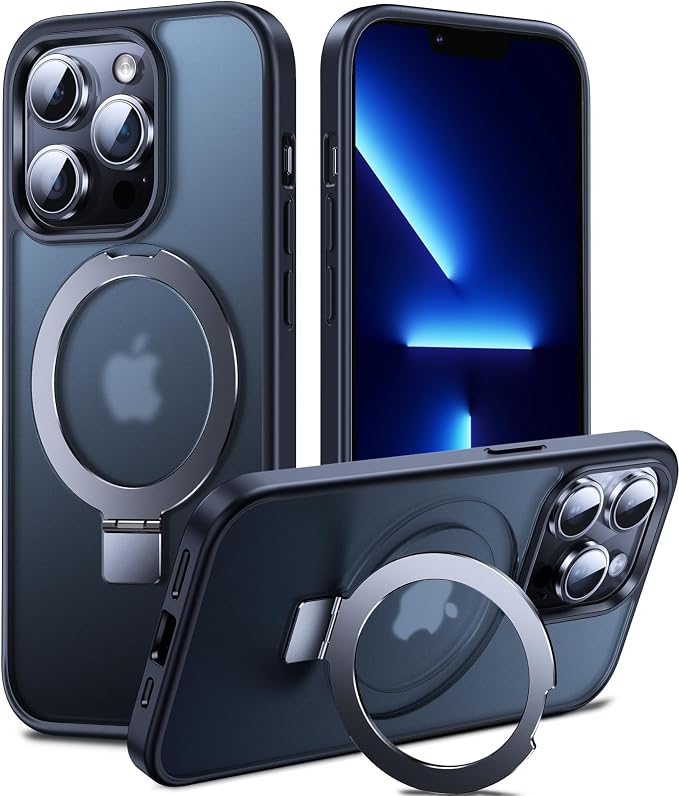 Chicfun 3-in-1 [Magnetic+Kickstand+Ring Holder] for iPhone 13 Pro Max Case Stand Ring Holder Compatible with MagSafe, Military Shockproof Protective iPhone 13 Pro Max Phone Case Kickstand Cover