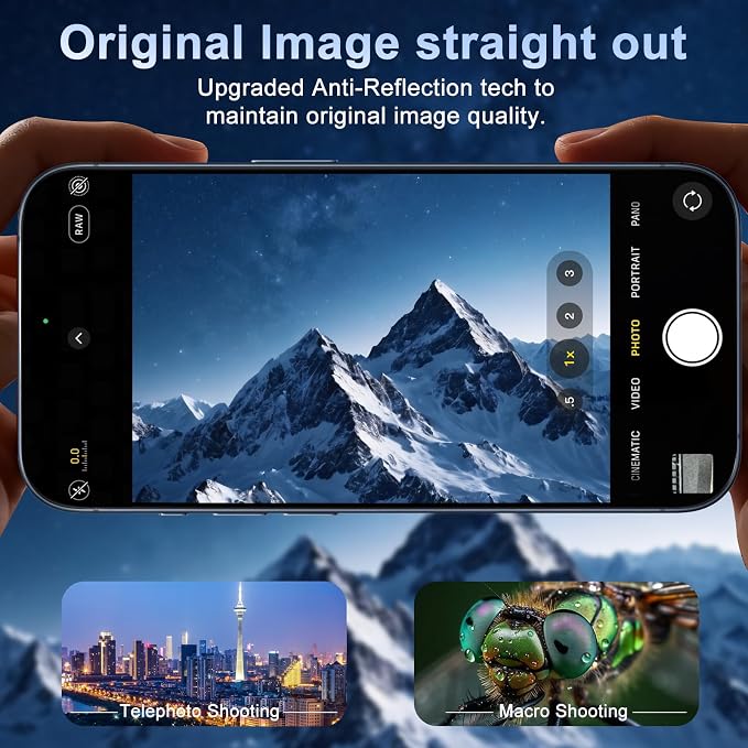 surundo for iPhone 17 Pro Camera Protector, Bling Glitter Camera Cover Design Flowing Liquid Quicksand, [Not Easy to Fall] [Strong Adsorption] 9H Tempered Glass Lens Cover Stylish Accessories
