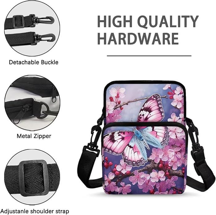 Men's Crossbody Bag, Small Cell Phone Wallet, Women's Shoulder Handbag, Travel Gym Bag