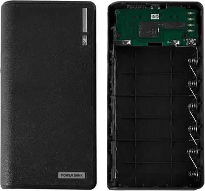 USB 6X 18650 External Backup Battery Charger Box for Case for Portable Charger Box