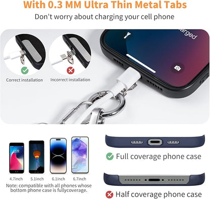 Tiostep Clip and Go Strap for Phone with Wallet Crossbody Phone Lanyard with Anti-Theft Zipper Pouch Detachable Quilted Wrist Wallet with RFID and ID Window for Daily Travel.