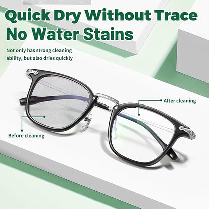 Icepac Lens Wipes for Eyeglasses - 200-Moistened Individual Wrapped Eye Glasses Cleaning Wipes | 5x6 Inches -Cleaner for Glasses, Sunglasses, Phone Screen, Electronics & Camera Lens