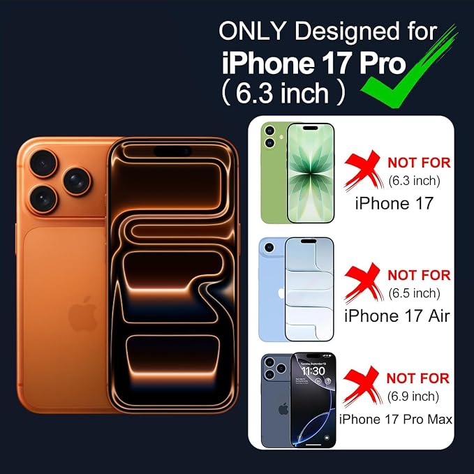 Battery Case for iPhone 17 Pro, Upgraded 10000mAh Rechargeable Portable Extended Battery Pack Supported Qi Wireless Charging Case Compatible with iPhone 17 Pro (6.3 inch) Charger Power Bank (Black)