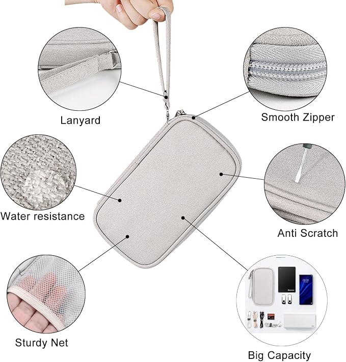 Organizer Bag Case Electronic Devices Travel Pouch Cable USB Charger Accessories Cellphone SD Power Bank Earphone