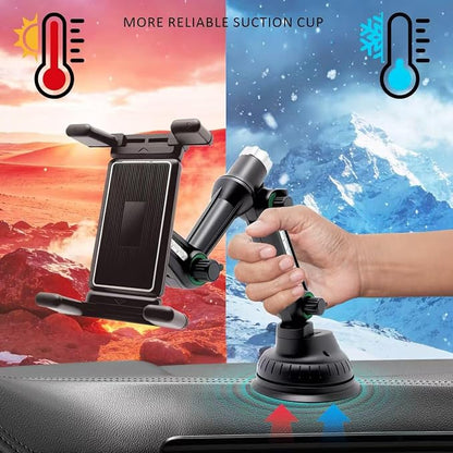 Car Phone Mount for Samsung Galaxy Z Fold 6 5 4 3 2, Gravity Auto-Clamping Cell Phone Holder for Car Air Vent, Thick Case Friendly Wide Screen Mount for iPad mini, Google Pixel Fold, iPhone