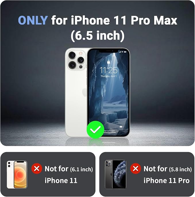 jaroco Magnetic for iPhone 11 Pro Max Case, [Compatible with MagSafe][Military Grade Drop Protection][Heavy Duty Protection][Non-Slip][Shockproof] 2-Layer Durable Bumper Phone Case 6.5''-Deep Blue